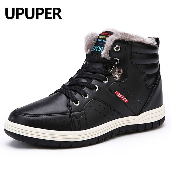 upuper 2019 winter men's snow boots for man waterproof russian winter warm leather ankle boots men shoes large size 39-48, Black
upuper 2019 winter men's snow boots for man waterproof russian winter warm leather ankle boots men shoes large size 39-48, Black