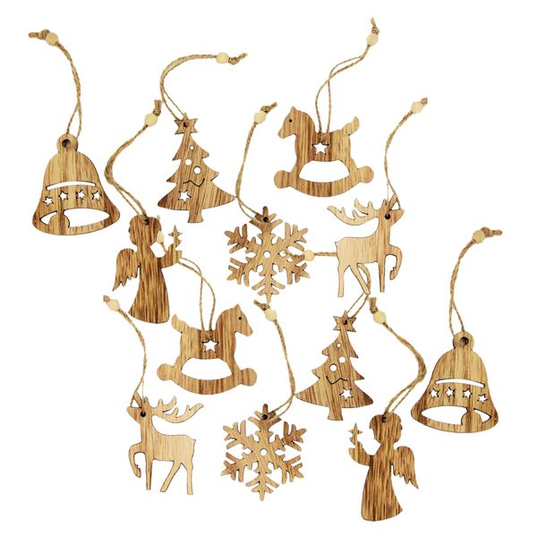12 pieces vintage unfinished wood embellishments christmas tree hanging ornament wooden tags home decoration
12 pieces vintage unfinished wood embellishments christmas tree hanging ornament wooden tags home decoration