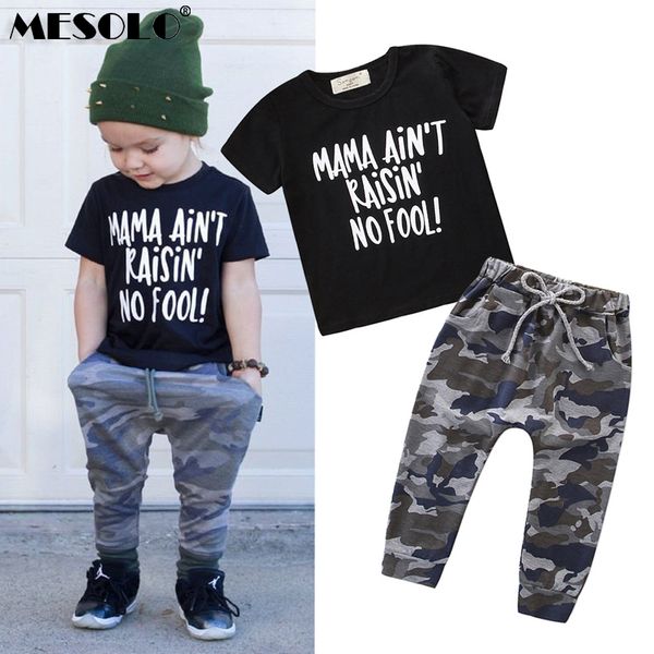 ins fashion boys clothes set short sleeve letter t-shirt camouflage pants 2 piece set boy baby clothes, White
ins fashion boys clothes set short sleeve letter t-shirt camouflage pants 2 piece set boy baby clothes, White