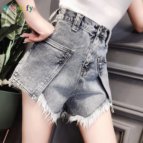 2020 new women summer high waist shorts casual shorts irregular female denim cowboy short plus size 269, Blue
2020 new women summer high waist shorts casual shorts irregular female denim cowboy short plus size 269, Blue