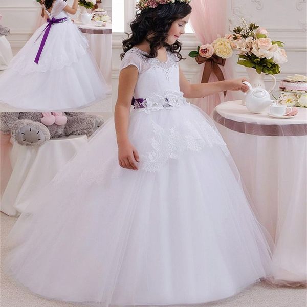 flower girl dresses for wedding tulle fluffy lace applique gown pageant kids first communion prom party dresses, Red;yellow
flower girl dresses for wedding tulle fluffy lace applique gown pageant kids first communion prom party dresses, Red;yellow