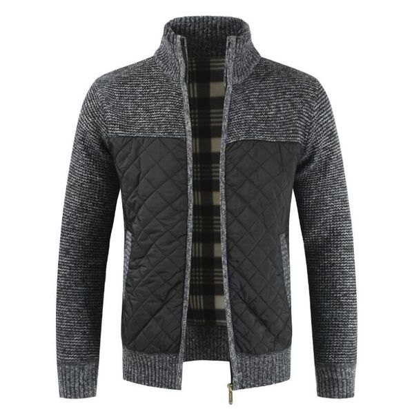 early spring sweater for men designer stand neck color matching zipper cardigan sweater jacket ing, White;black
early spring sweater for men designer stand neck color matching zipper cardigan sweater jacket ing, White;black