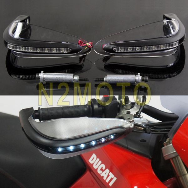 clear motocross 22mm 7/8" handguard white turn signal light hand protector for cbr yzf motorcycles racing bike
clear motocross 22mm 7/8" handguard white turn signal light hand protector for cbr yzf motorcycles racing bike