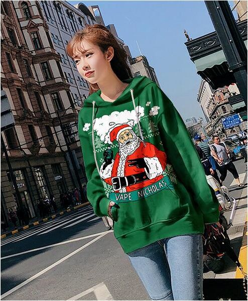l2, a new european and american designer's christmas hoodie, a fashionable printed hoodie, a casual man's coat, Black
l2, a new european and american designer's christmas hoodie, a fashionable printed hoodie, a casual man's coat, Black