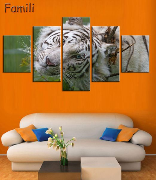 5 Panel Modern Printed Powerful Tiger Canvas Painting Cuadros Picture Animal Picture For Living Room (No Frame)
5 Panel Modern Printed Powerful Tiger Canvas Painting Cuadros Picture Animal Picture For Living Room (No Frame)