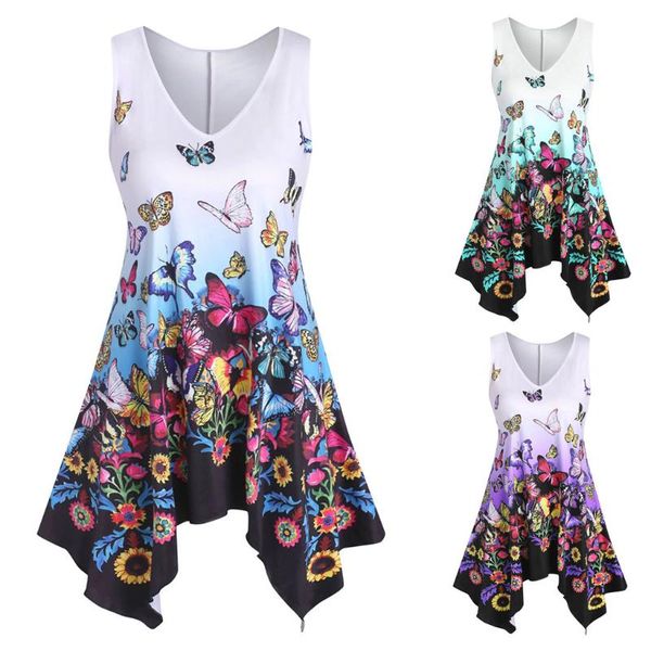women plus size vest vintage gradientdaily v neck sleeveless butterfly print tank summer for women ropa de mujer, White
women plus size vest vintage gradientdaily v neck sleeveless butterfly print tank summer for women ropa de mujer, White