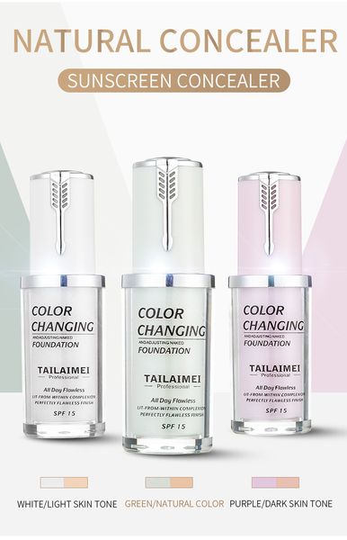 tlm 40ml magic color changing liquid foundation makeup base nude face cover concealer long lasting makeup skin tone foundation
tlm 40ml magic color changing liquid foundation makeup base nude face cover concealer long lasting makeup skin tone foundation