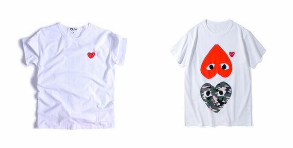 19ss commes des garcons japan valentine mens designer t shirts print red heart short sleeve tee men women clothing cotton t-shirt dolce, Black;blue
19ss commes des garcons japan valentine mens designer t shirts print red heart short sleeve tee men women clothing cotton t-shirt dolce, Black;blue