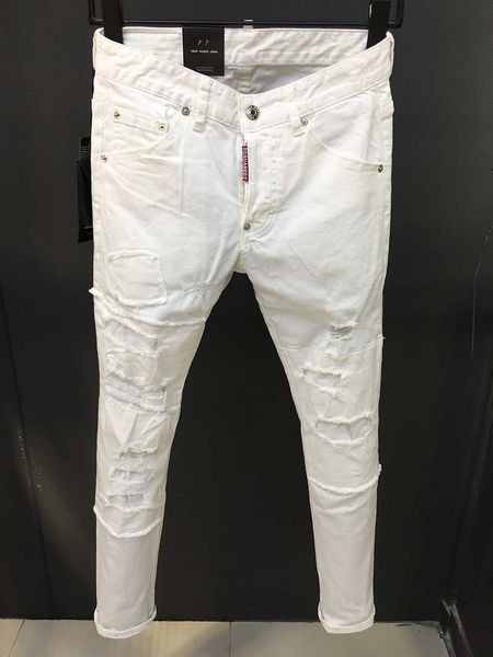 slim fit low waist small cone straight washing process hand-worn tattered hanging rotten jeans male slim 9312, Blue
slim fit low waist small cone straight washing process hand-worn tattered hanging rotten jeans male slim 9312, Blue
