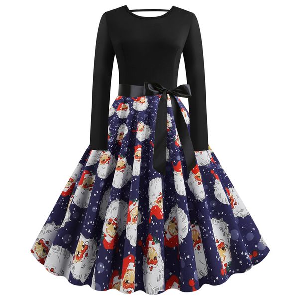 Christmas Designer Women Dresses 3D Printed Autumn Retro Style Big Skirt Long Sleeved Crew Neck Dresses Womens Party Dresses
Christmas Designer Women Dresses 3D Printed Autumn Retro Style Big Skirt Long Sleeved Crew Neck Dresses Womens Party Dresses