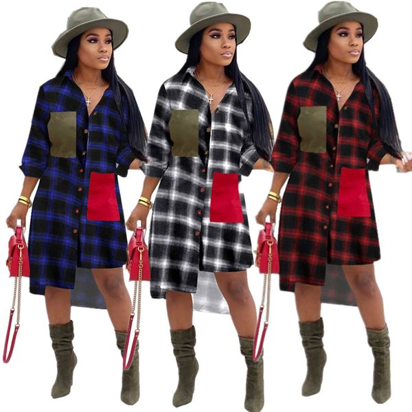 women's fashion plaid irregular shirt dress
women's fashion plaid irregular shirt dress