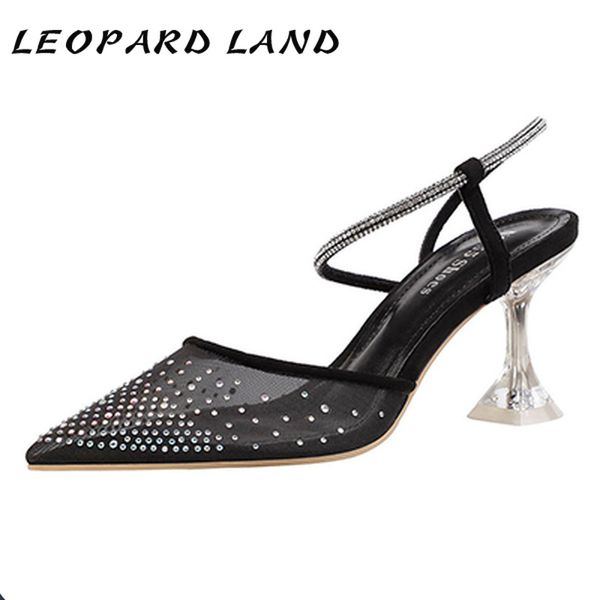 leopard land 9.5cm pointed shallow mouth rhinestone high heels with cat heel sandals nightclub was thin women's shoes lsj, Black
leopard land 9.5cm pointed shallow mouth rhinestone high heels with cat heel sandals nightclub was thin women's shoes lsj, Black