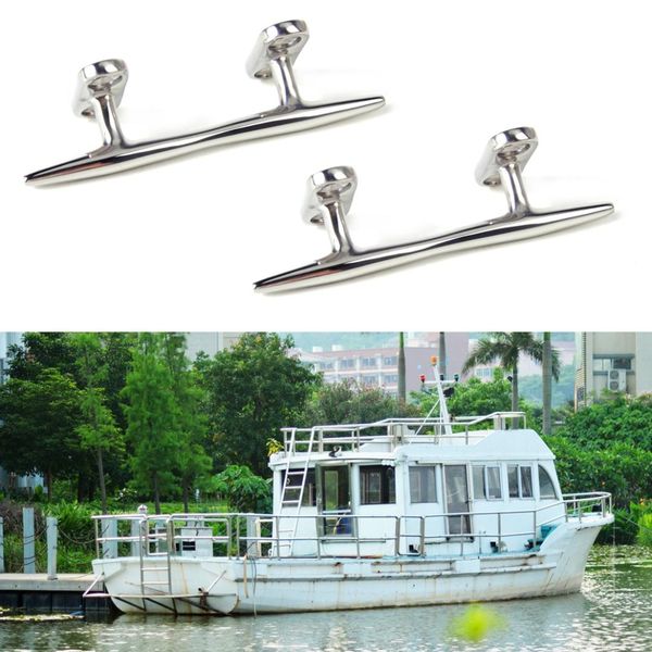 dwcx 2pcs / set 10cm silver stainless steel dock deck line rope cleat tie boat yacht fit for marine hardware latch
dwcx 2pcs / set 10cm silver stainless steel dock deck line rope cleat tie boat yacht fit for marine hardware latch