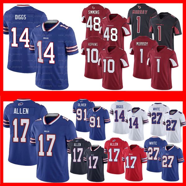 17 josh allen buffalo men bills jersey oliver tre'davious white 1 kyler murray deandre hopkins arizona men cardinals je, Blue;black
17 josh allen buffalo men bills jersey oliver tre'davious white 1 kyler murray deandre hopkins arizona men cardinals je, Blue;black