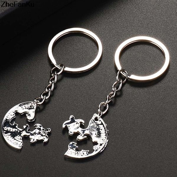Fashion Silver Plated Turtle Puzzle Coin Pendant Keychain Lovers Couples Keyring Friendship Gift For Best Friends
Fashion Silver Plated Turtle Puzzle Coin Pendant Keychain Lovers Couples Keyring Friendship Gift For Best Friends