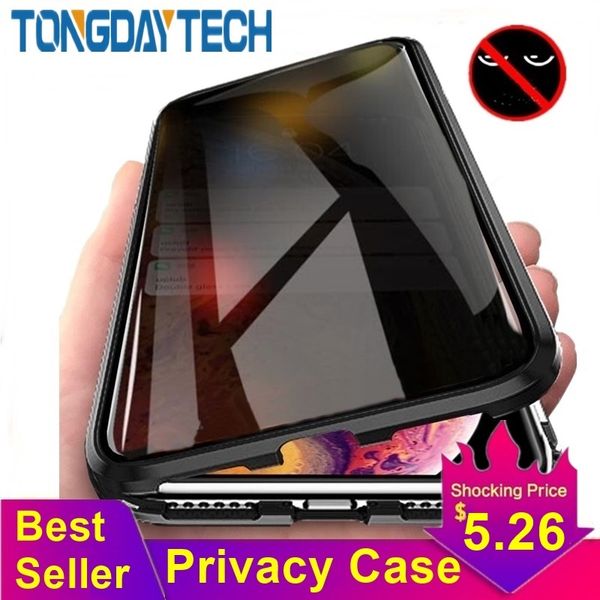 tongdaytech magnetic tempered glass privacy metal phone case coque 360 magnet antispy cover for iphone xr xs x 11 pro max 8 7 6
tongdaytech magnetic tempered glass privacy metal phone case coque 360 magnet antispy cover for iphone xr xs x 11 pro max 8 7 6