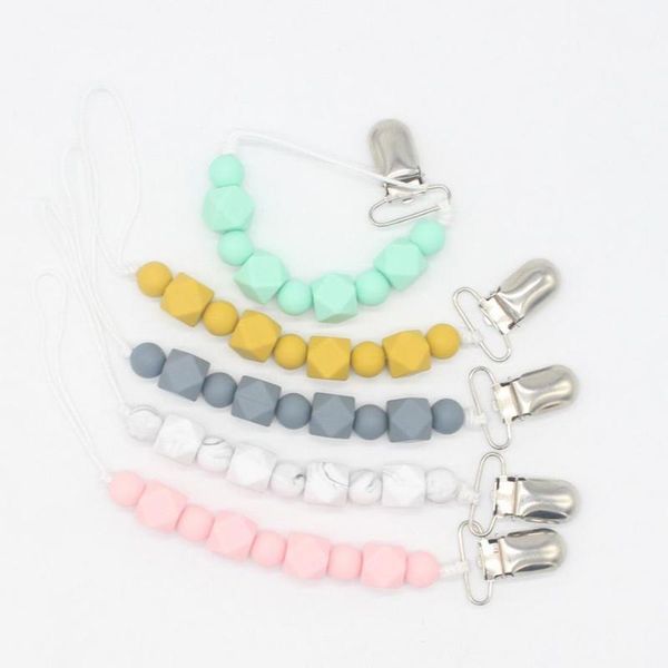 50pcs silicone teething pacifier clips with safe abs beads silicone pacifier chain holder for nipples baby chew toys
50pcs silicone teething pacifier clips with safe abs beads silicone pacifier chain holder for nipples baby chew toys