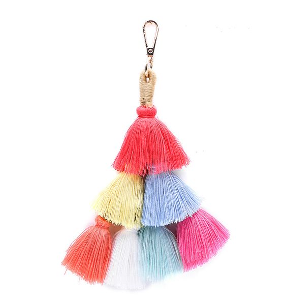 original diy bohemia jewelry handmade tassel hanging keychain europe and america bag pendant women accessories wholesale, Silver
original diy bohemia jewelry handmade tassel hanging keychain europe and america bag pendant women accessories wholesale, Silver