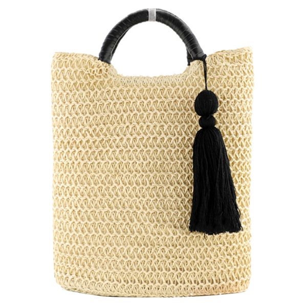 2 color hollow fringed woven straw bag wooden handle natural color shopping bag woman fashion tassel messenger handbag beige
2 color hollow fringed woven straw bag wooden handle natural color shopping bag woman fashion tassel messenger handbag beige