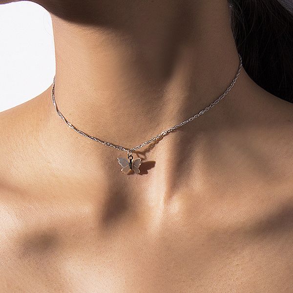 золотой цвет цепи бабочки ожерелье женщин ladies vintage metallic ожерелье ювелирные изделия для дня святого валентина подарки, Silver
золотой цвет цепи бабочки ожерелье женщин ladies vintage metallic ожерелье ювелирные изделия для дня святого валентина подарки, Silver