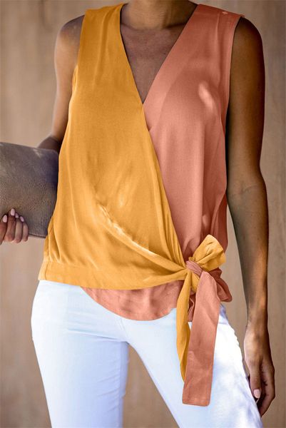 2020 summer women panelled camis fashion designer ladies vest with ribbon casual slim female apparel, White
2020 summer women panelled camis fashion designer ladies vest with ribbon casual slim female apparel, White
