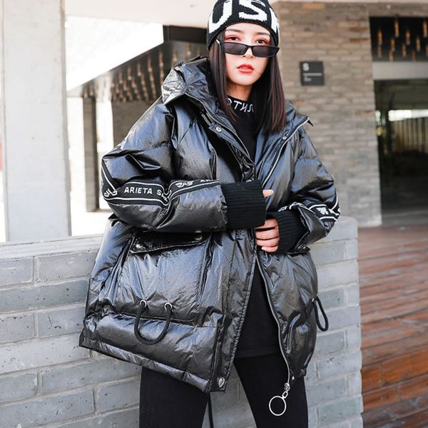 письмо pu parka новая мода 2019 зима полный рукава элегантный небольшой свежий casual pocket plus размер сыпучие пальто top dmy2066, Black
письмо pu parka новая мода 2019 зима полный рукава элегантный небольшой свежий casual pocket plus размер сыпучие пальто top dmy2066, Black