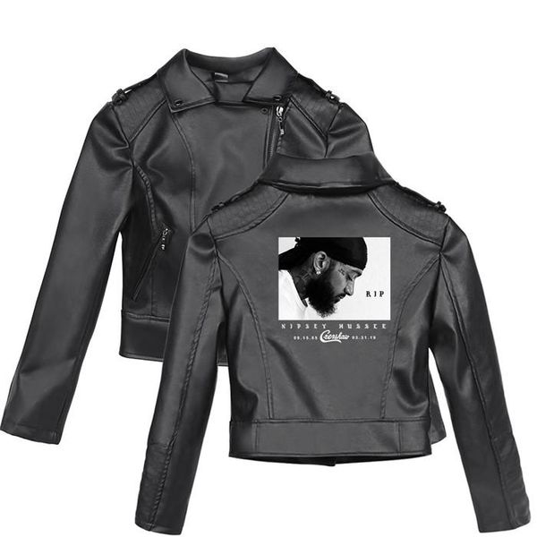 size long sleeve female coat teenager style mens leather jacket nipsey hussle pattern print zipper plus, Black
size long sleeve female coat teenager style mens leather jacket nipsey hussle pattern print zipper plus, Black