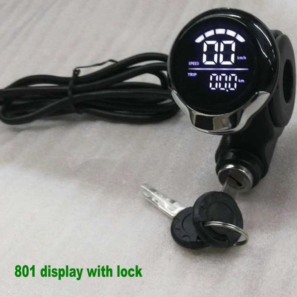 801 display&lock/key 24v36v48v60v speedometer voltage battery indicator odometer electric bike scooter mtb tricycle diy part
801 display&lock/key 24v36v48v60v speedometer voltage battery indicator odometer electric bike scooter mtb tricycle diy part