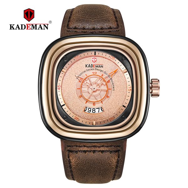 kademan men watch square design sport leather watch brand fashion quartz wristwatches 2019 business casual relogio masculino, Slivery;brown
kademan men watch square design sport leather watch brand fashion quartz wristwatches 2019 business casual relogio masculino, Slivery;brown