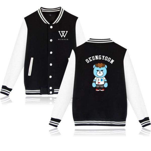 winner jacket coat print seung yoon jin woo taehyun minho fashion baseball uniform, Black;brown
winner jacket coat print seung yoon jin woo taehyun minho fashion baseball uniform, Black;brown
