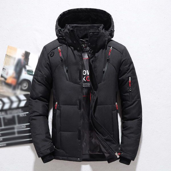 2019 autumn winter mens hooded padded jacket fashion long sleeve warm jacket casual new male coat, Black
2019 autumn winter mens hooded padded jacket fashion long sleeve warm jacket casual new male coat, Black