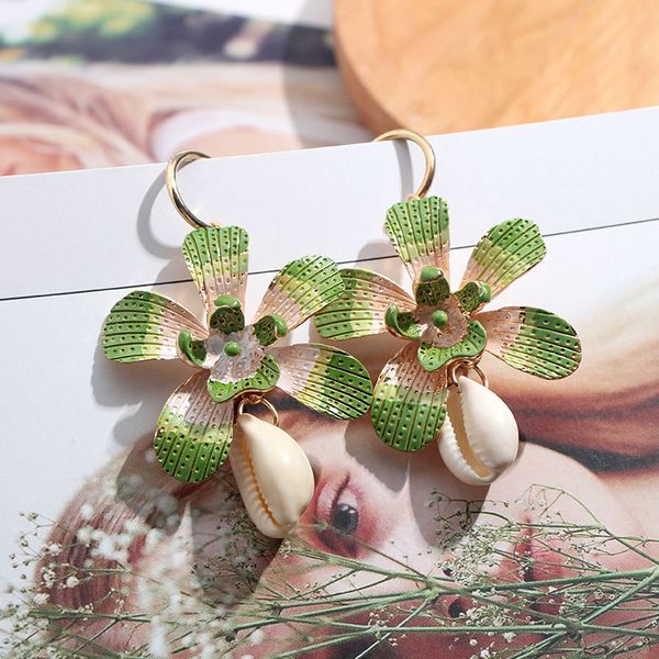 just feel new shell flower statement pendant earrings women wedding party trendy large drop earring 2019 summer bohemian jewelry, Silver
just feel new shell flower statement pendant earrings women wedding party trendy large drop earring 2019 summer bohemian jewelry, Silver