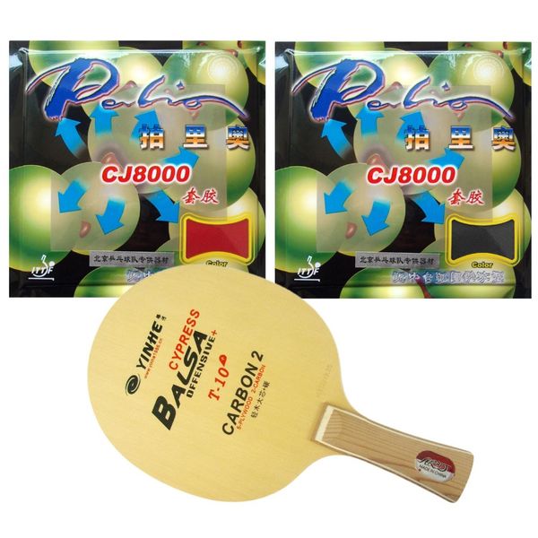 galaxy yinhe t-10+ table tennis blade with 2x palio cj8000 (40-42 degrees) rubber with spongeshakehand long handle fl
galaxy yinhe t-10+ table tennis blade with 2x palio cj8000 (40-42 degrees) rubber with spongeshakehand long handle fl