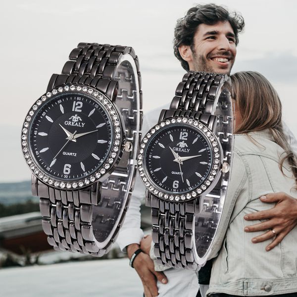 2020 new luxury couple watch ladies men's lover stainless steel quartz diamond precision scale dial business couple clock, Slivery;brown
2020 new luxury couple watch ladies men's lover stainless steel quartz diamond precision scale dial business couple clock, Slivery;brown