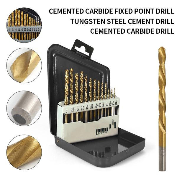 junejour 13pcs left handed drill bit set m2 hss with titanium coating tools for electric digital drill bits accessories
junejour 13pcs left handed drill bit set m2 hss with titanium coating tools for electric digital drill bits accessories