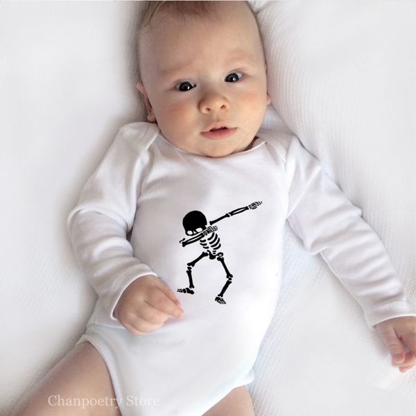 Funny Baby Halloween Costume Punk Dance Skull Print Newborn Baby Bodysuit Soft Cotton Baby Clothes Long Sleeved Body Suit
Funny Baby Halloween Costume Punk Dance Skull Print Newborn Baby Bodysuit Soft Cotton Baby Clothes Long Sleeved Body Suit