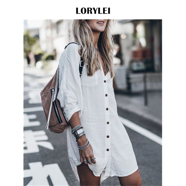 2020 women summer beach blouse beachwear tunic plus size roll-up sleeve white cotton pocket button front open shirt q648
2020 women summer beach blouse beachwear tunic plus size roll-up sleeve white cotton pocket button front open shirt q648