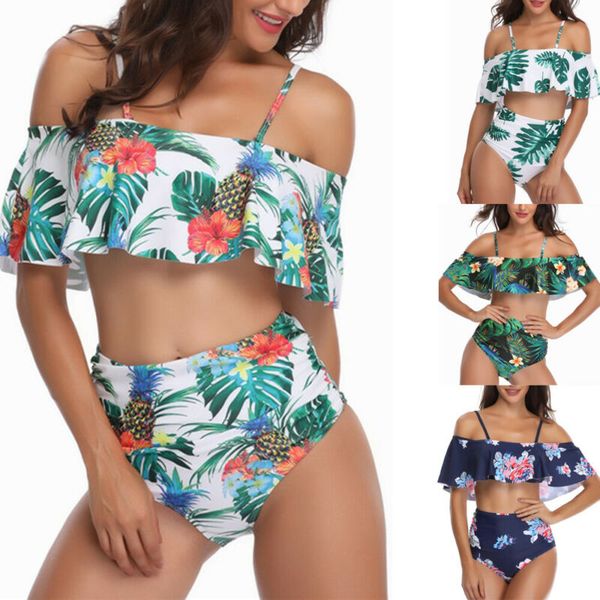 women casual padded bra summer short clothing ruffles bikini set floral print sleeveless swimsuit beach bathing suit swimwear, White
women casual padded bra summer short clothing ruffles bikini set floral print sleeveless swimsuit beach bathing suit swimwear, White