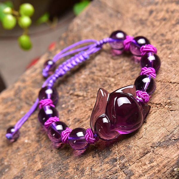 wholesale open light purple crystal bracelets hand waved round beads with big head fox bracelet lucky for women fashion jewelry, Golden;silver
wholesale open light purple crystal bracelets hand waved round beads with big head fox bracelet lucky for women fashion jewelry, Golden;silver