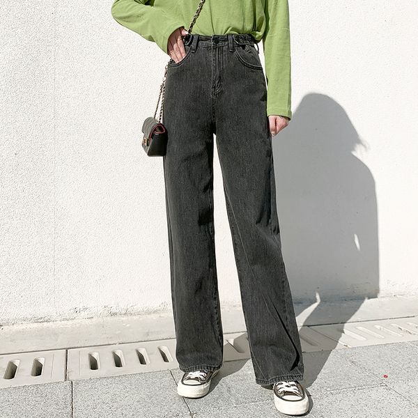 women's jeans the spring/summer 2021 high-waisted multi-buckle straight-leg wide-leg denim mops for women, Blue
women's jeans the spring/summer 2021 high-waisted multi-buckle straight-leg wide-leg denim mops for women, Blue