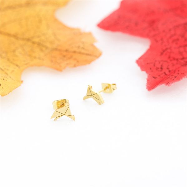 origami stainless steel animal earrings for women fashion jewerly gold silver boucle doreille bijoux femme simple bird earring, Golden;silver
origami stainless steel animal earrings for women fashion jewerly gold silver boucle doreille bijoux femme simple bird earring, Golden;silver