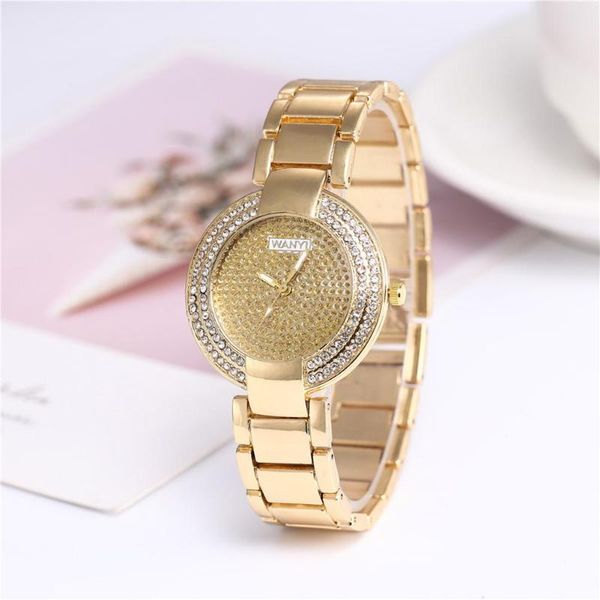 luxury women watch no number full rhinestone ladies watch round alloy dial quartz female bracelet wrist relojes para mujer, Slivery;brown
luxury women watch no number full rhinestone ladies watch round alloy dial quartz female bracelet wrist relojes para mujer, Slivery;brown