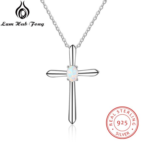 classic 925 sterling silver cross necklaces & pendants for women oval white opal necklace trends religious jewelry(lam hub fong
classic 925 sterling silver cross necklaces & pendants for women oval white opal necklace trends religious jewelry(lam hub fong