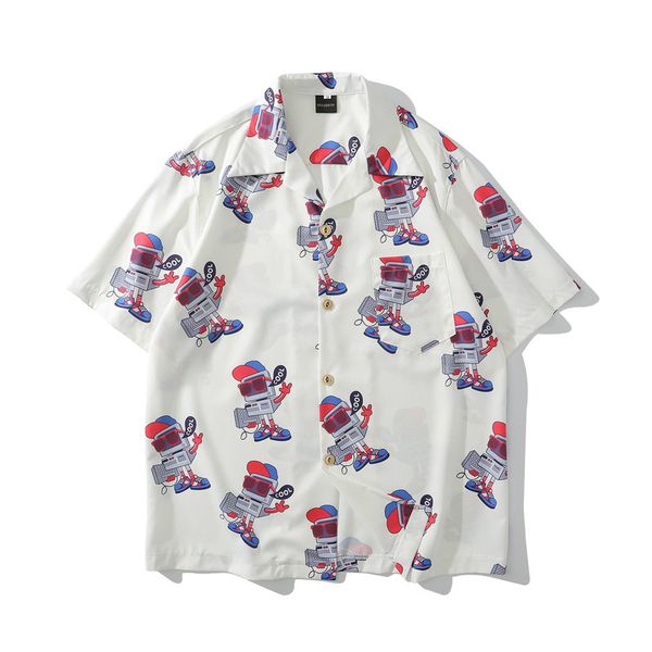 men's casual shirts men shirt short sleeve harajuku loose flowered for hawaiian couple printed women, White;black
men's casual shirts men shirt short sleeve harajuku loose flowered for hawaiian couple printed women, White;black