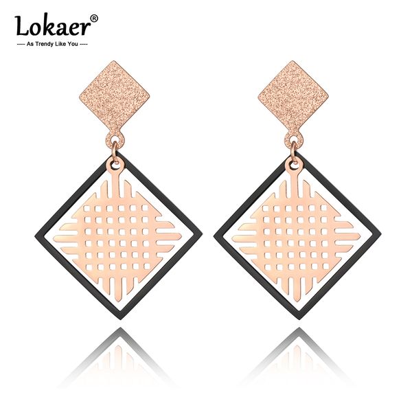 lokaer titanium stainless steel ethnic chinese knot stud earrings jewelry rose gold geometry earrings for women kolczyki e19231, Golden;silver
lokaer titanium stainless steel ethnic chinese knot stud earrings jewelry rose gold geometry earrings for women kolczyki e19231, Golden;silver
