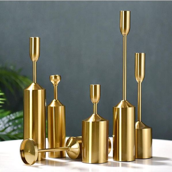 european metal candlestick set of six candle holders office furniture simple soft decoration pieces retro decorative arts piece
european metal candlestick set of six candle holders office furniture simple soft decoration pieces retro decorative arts piece