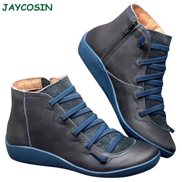 jaycosin shoes woman casual platform leather lace-up boots side zipper round toe shoe boots ankle for women 10087, Black
jaycosin shoes woman casual platform leather lace-up boots side zipper round toe shoe boots ankle for women 10087, Black