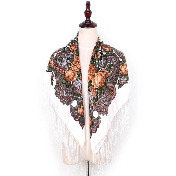 women lady folk-custom print tassel square scarf russian women wedding tassel scarf retro style handkerchief shawl #yj, Blue;gray
women lady folk-custom print tassel square scarf russian women wedding tassel scarf retro style handkerchief shawl #yj, Blue;gray