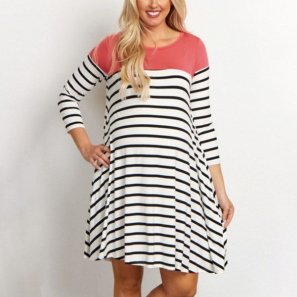 pregnancy dress women maternity 3/4 sleeve striped print nursing dress for breastfeeding robe femme enceinte pregnant, White
pregnancy dress women maternity 3/4 sleeve striped print nursing dress for breastfeeding robe femme enceinte pregnant, White
