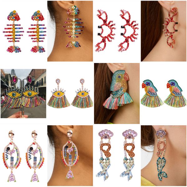 popular european and american exaggerated cool diamond animal earrings fashion colored diamond light luxury temperament earrings, Golden
popular european and american exaggerated cool diamond animal earrings fashion colored diamond light luxury temperament earrings, Golden